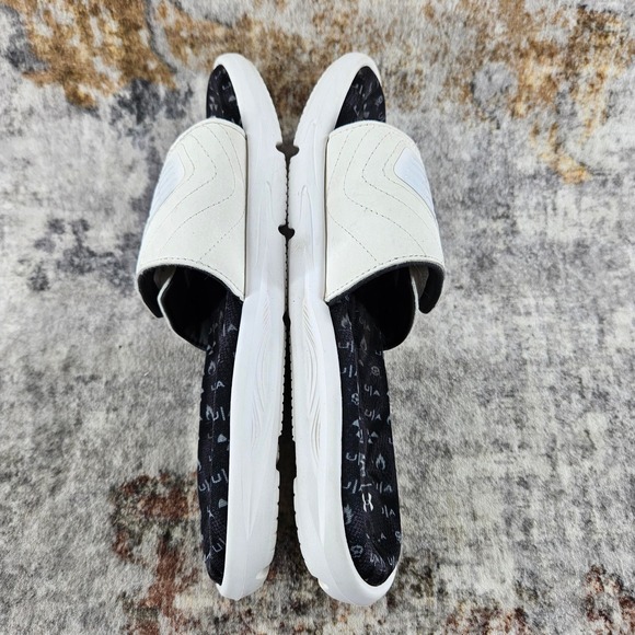 Under Armour Mercenary Ignite Slides Sandals Youth 5 White Black 3022712 Beach - Picture 7 of 12